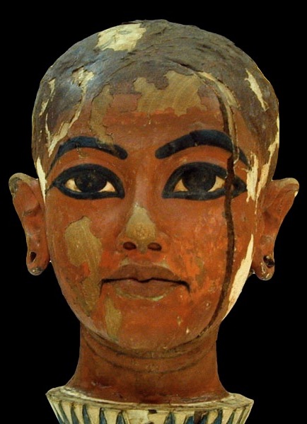 Der Kopf auf der Lotusblte - Tutanchamun als Nefertem